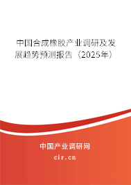 中國合成橡膠產(chǎn)業(yè)調(diào)研及發(fā)展趨勢預測報告（2025年）