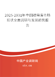 2025-2031年中國磁帶庫市場現狀全面調研與發展趨勢報告