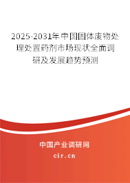 2025-2031年中國固體廢物處理處置藥劑市場現狀全面調研及發展趨勢預測