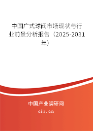 中國廣式球閥市場現狀與行業前景分析報告（2025-2031年）