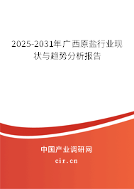 2025-2031年廣西原鹽行業現狀與趨勢分析報告
