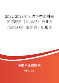 2022-2028年全球與中國機器學習服務（MLAAS）行業市場調研及行業前景分析報告