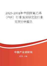 2025-2031年中國聚氟乙烯（PVF）行業發展研究及行業前景分析報告