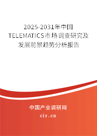2025-2031年中國TELEMATICS市場調查研究及發展前景趨勢分析報告