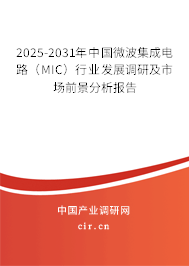 2025-2031年中國微波集成電路（MIC）行業(yè)發(fā)展調(diào)研及市場前景分析報(bào)告