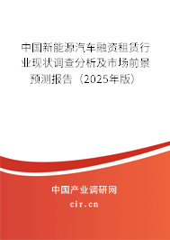 （最新）中國新能源汽車融資租賃行業現狀調查分析及市場前景預測報告