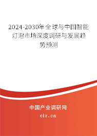 2024-2030年全球與中國智能燈泡市場深度調研與發展趨勢預測