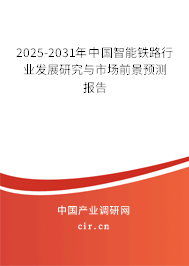 2024-2030年中國智能鐵路行業發展研究與市場前景預測報告