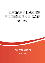 中國焦糖色素行業發展調研與市場前景預測報告（2024-2030年）