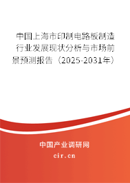 中國上海市印制電路板制造行業發展現狀分析與市場前景預測報告（2025-2031年）