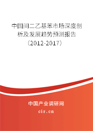 中國間二乙基苯市場深度剖析及發展趨勢預測報告（2012-2017）